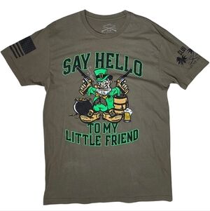 Grunt Style Large Military Leprechaun Tee Shirt